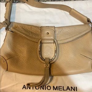 Antonio Melani Gold and Cream Handbag with dustbag